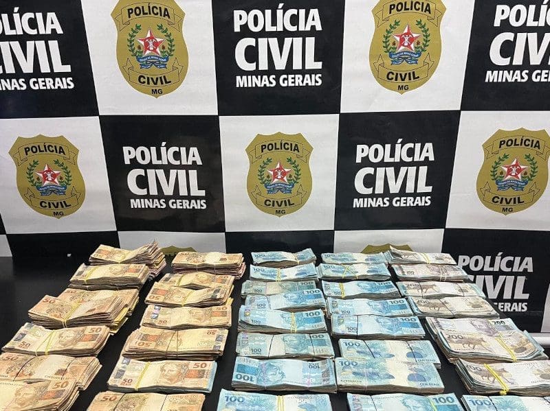 Operação Lost: Polícia Civil apreende aproximadamente R$ 200 mil em Conselheiro Lafaiete