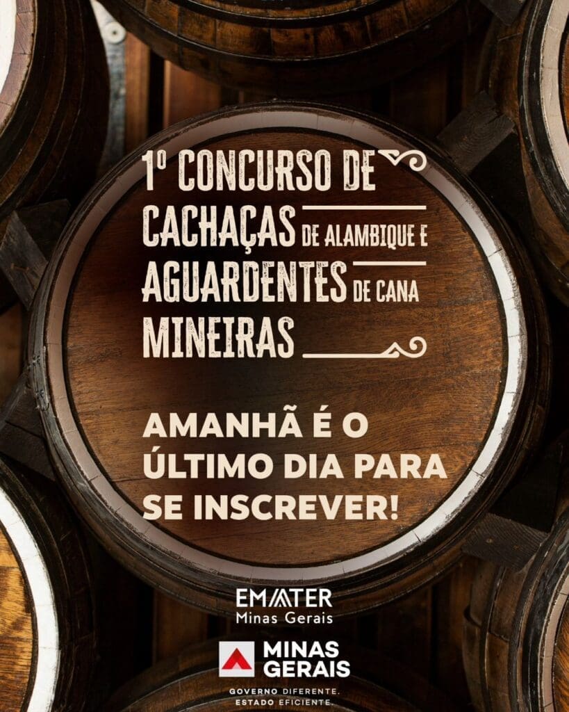 Últimos Dias para Inscrição no 1° Concurso de Avaliação de Cachaças Mineiras
