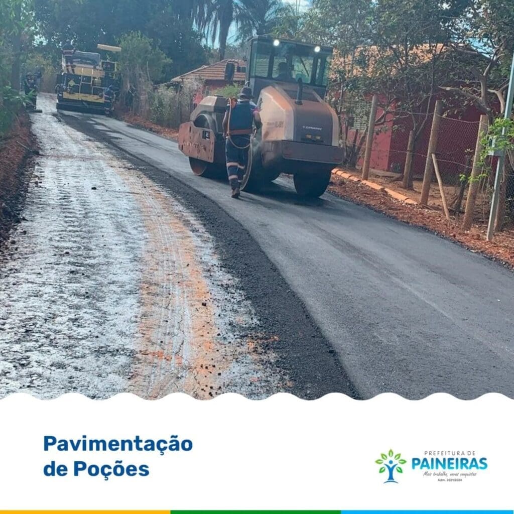 Paineiras avança com pavimentação asfáltica na comunidade de Poções
