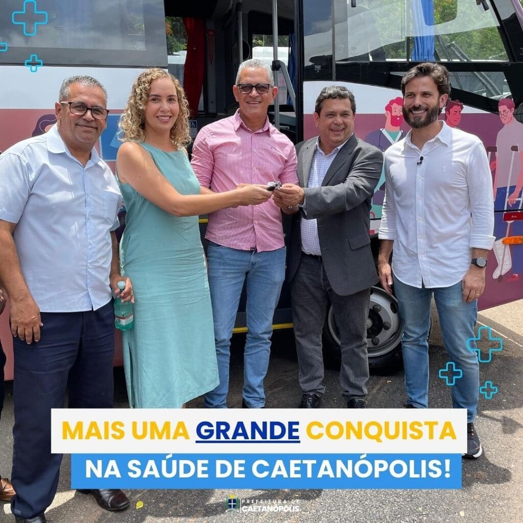 Caetanópolis recebe um ônibus e um Vacimóvel