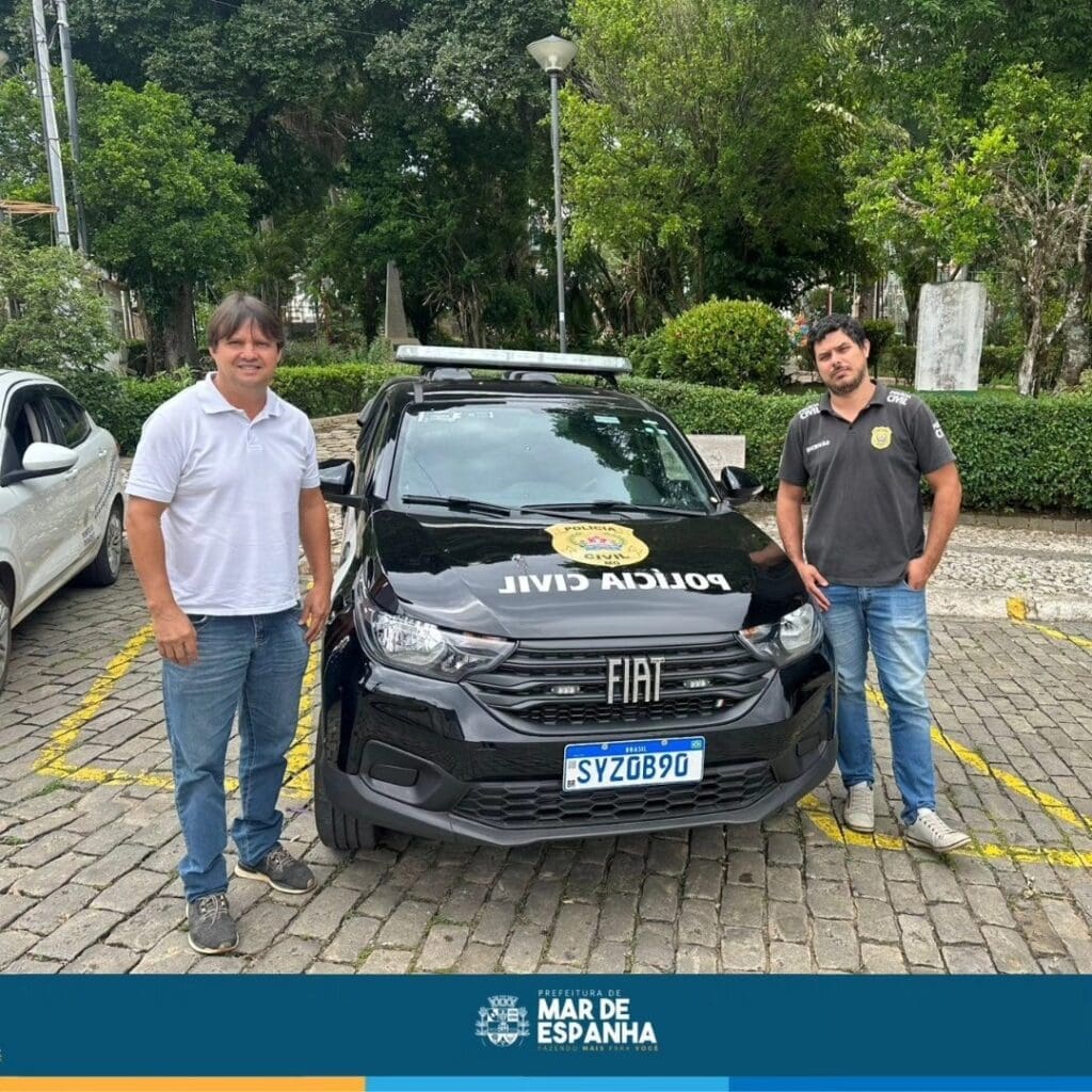Prefeitura de Mar de Espanha recebe novo veículo para a Polícia Civil