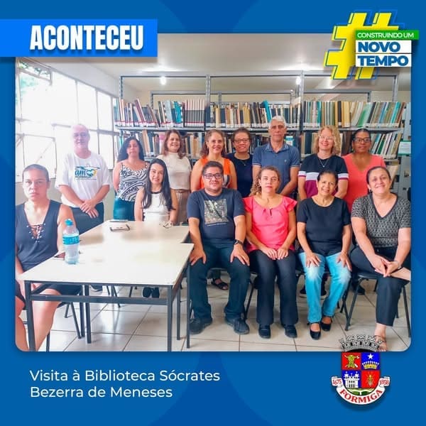 Prefeitura de Formiga reúne equipe para fortalecer as Bibliotecas Públicas Municipais