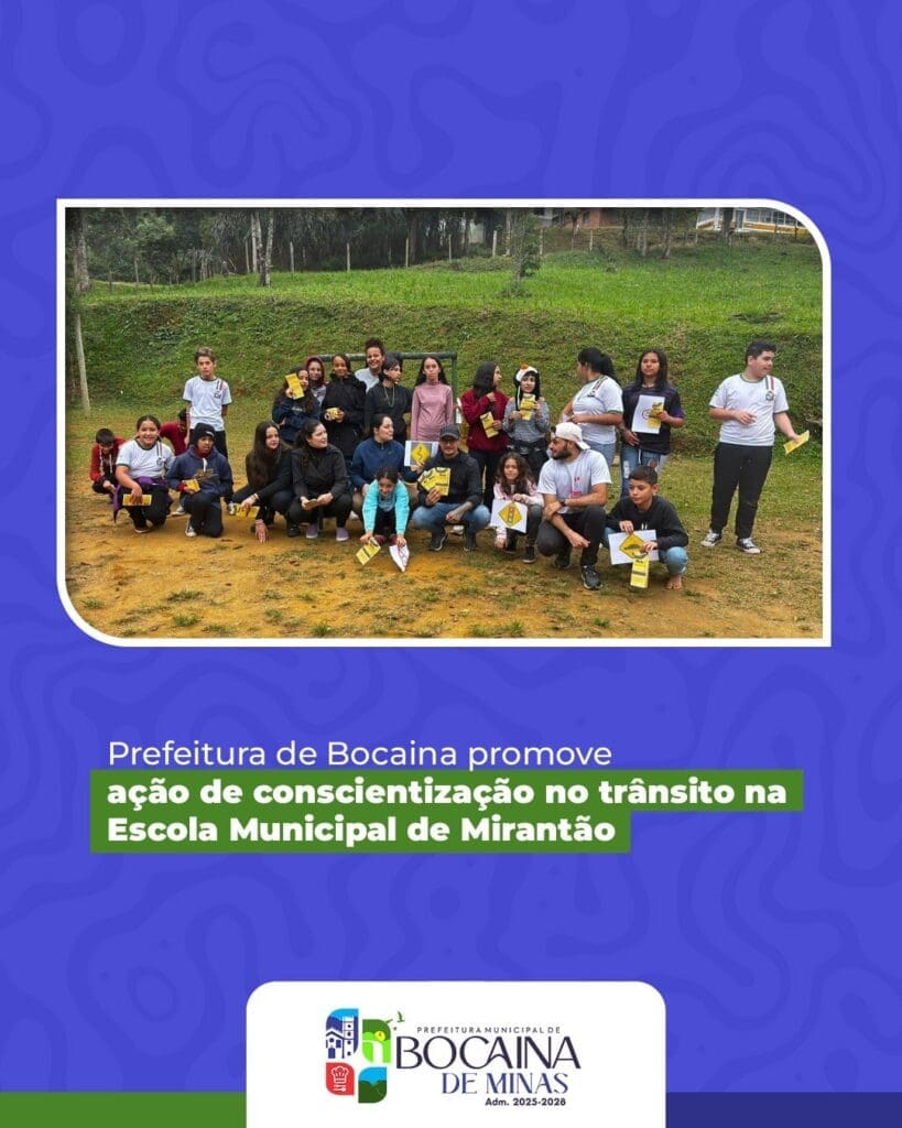 PSF do Mirantão realiza ação educativa sobre segurança no trânsito em Bocaina de Minas