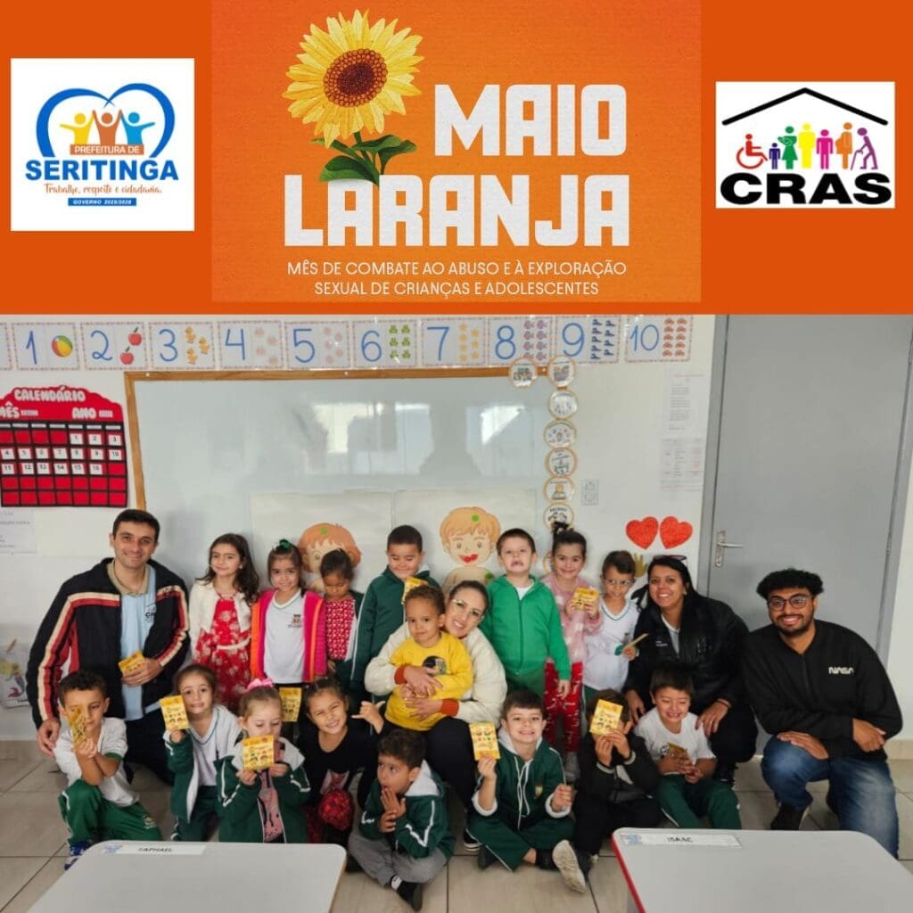 CRAS de Seritinga promove ação educativa no CEMEI para conscientizar sobre o combate ao abuso infantil