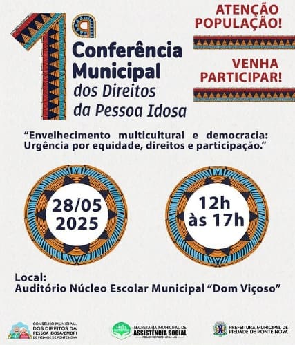 Piedade de Ponte Nova realiza 1ª Conferência Municipal dos Direitos da Pessoa Idosa