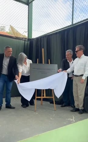 Escola Cônego João Severo inaugura nova quadra em Bocaina de Minas