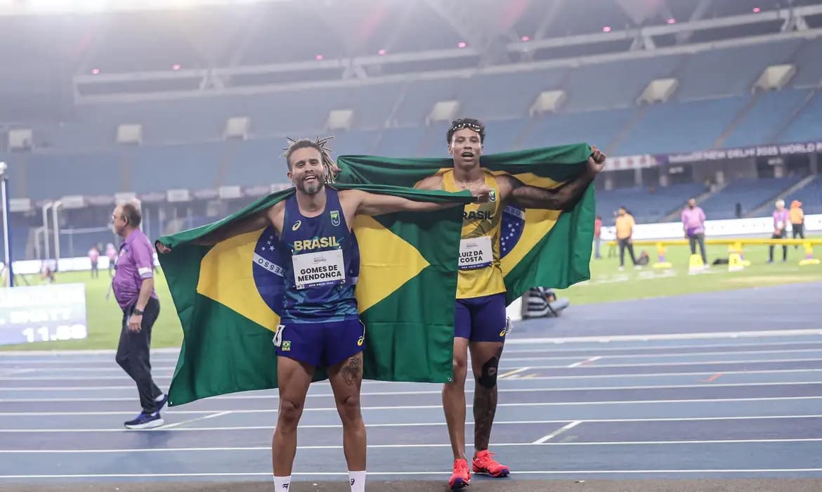 Brasil lidera Mundial de Atletismo Paralímpico após conquistar seis medalhas no segundo dia