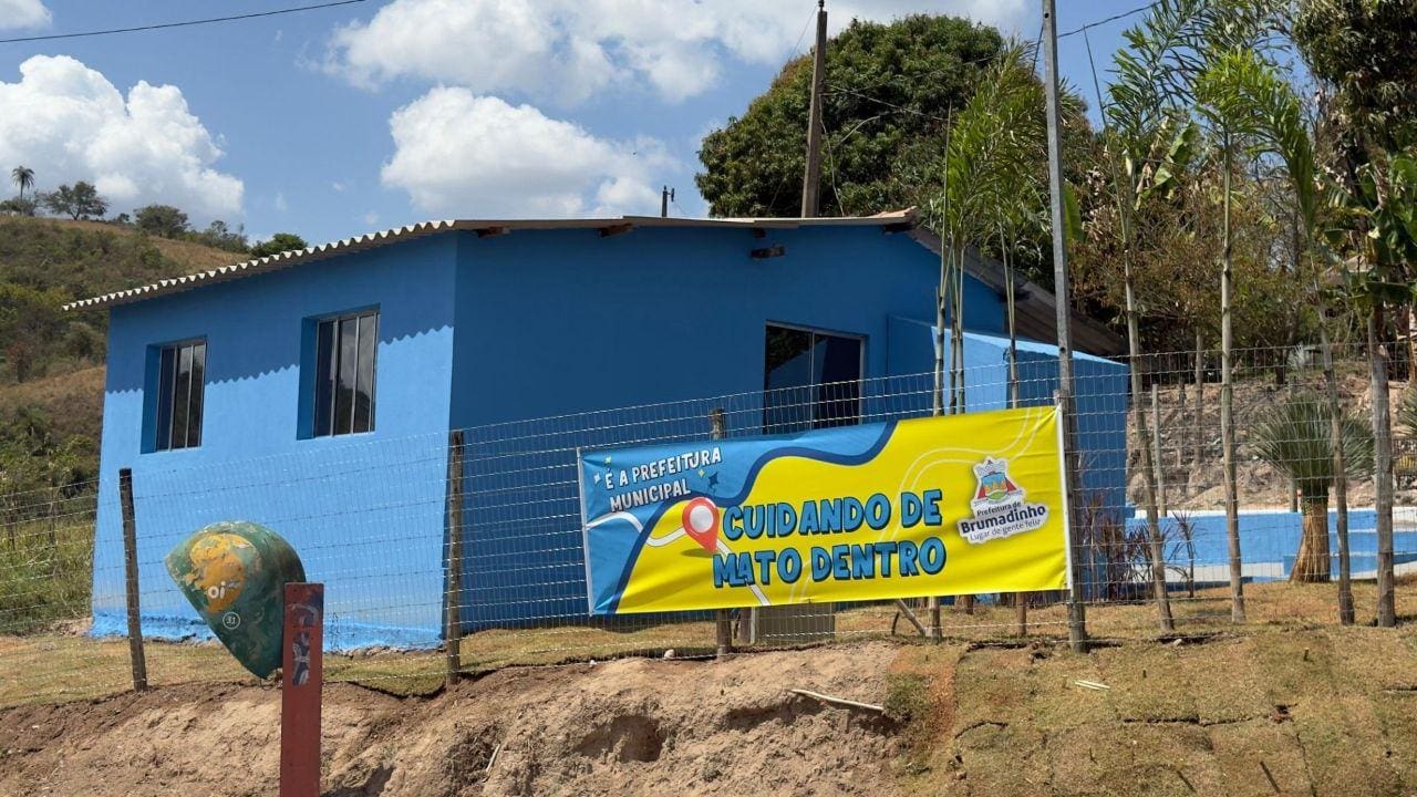 Prefeitura de Brumadinho realiza revitalização na comunidade de Mato Dentro