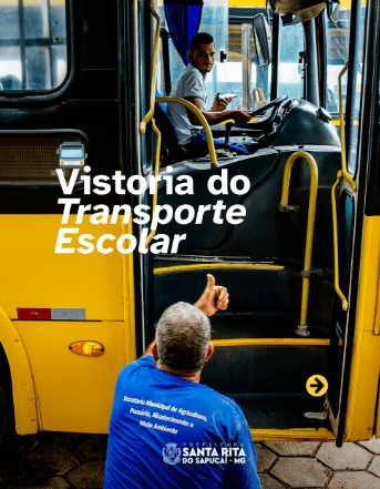 Santa Rita do Sapucaí realiza vistoria nos veículos do transporte escolar
