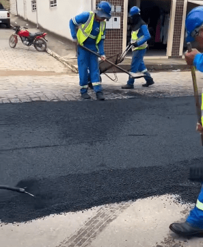 Natércia avança com obras de asfaltamento na rua São Pedro