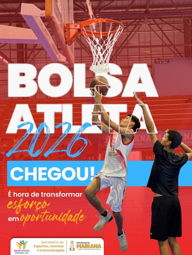 Inscrições para o Bolsa Atleta 2026 entram na reta final em Mariana