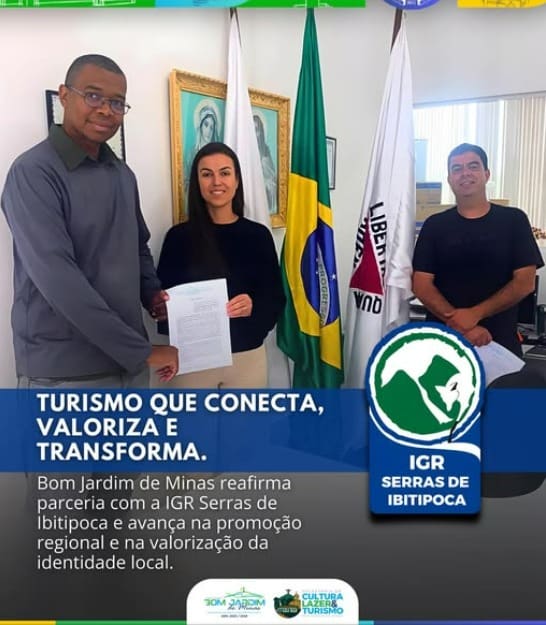 Bom Jardim de Minas renova parceria com IGR Circuito Turístico Serras de Ibitipoca