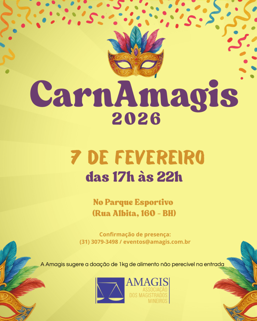 CarnAmagis 2026 reúne magistratura mineira em grito de carnaval no Parque Esportivo da Associação