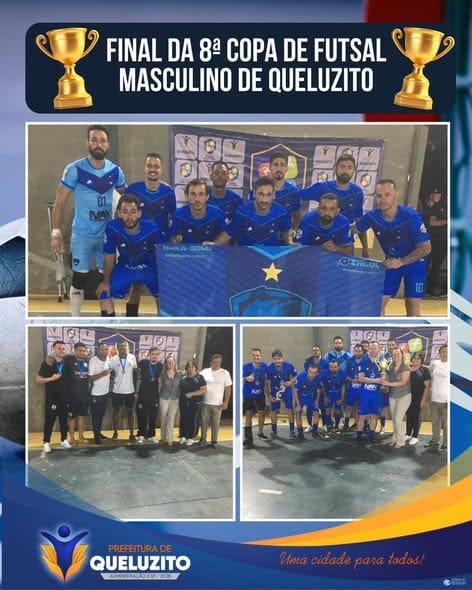 Queluzito encerra 8ª Copa de Futsal Masculino com grande final e celebra o esporte local