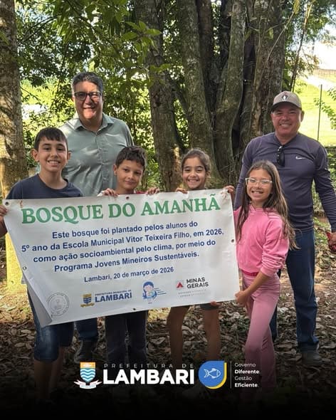 Lambari promove educação ambiental com plantio do Bosque do Amanhã no Parque Novo