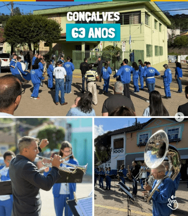 Gonçalves celebra 63 anos com programação cívica, religiosa, cultural e esportiva