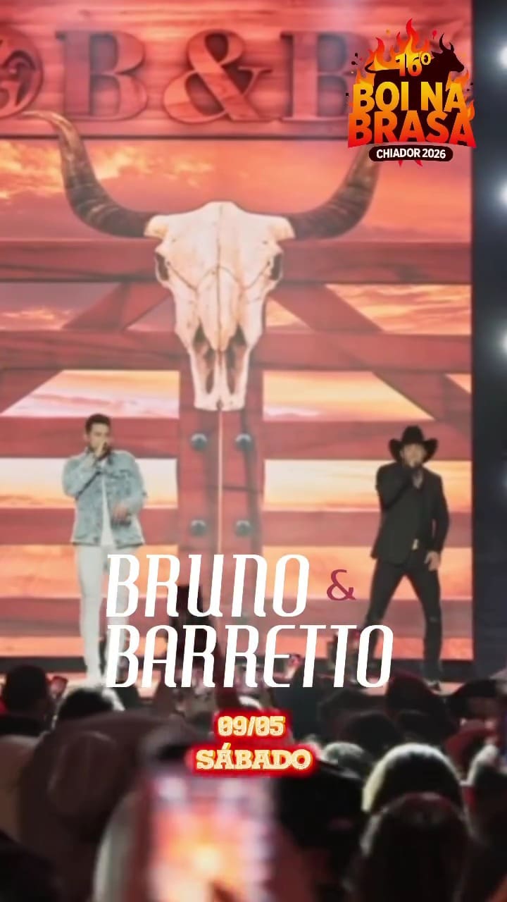Chiador prepara 16º Boi na Brasa com show nacional da dupla Bruno e Barretto