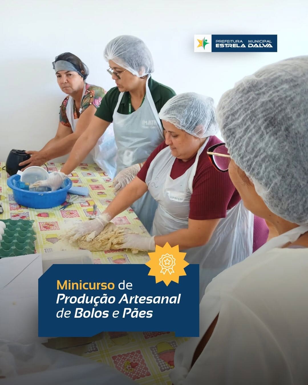 Estrela Dalva promove minicurso de bolos e pães para incentivar capacitação e geração de renda