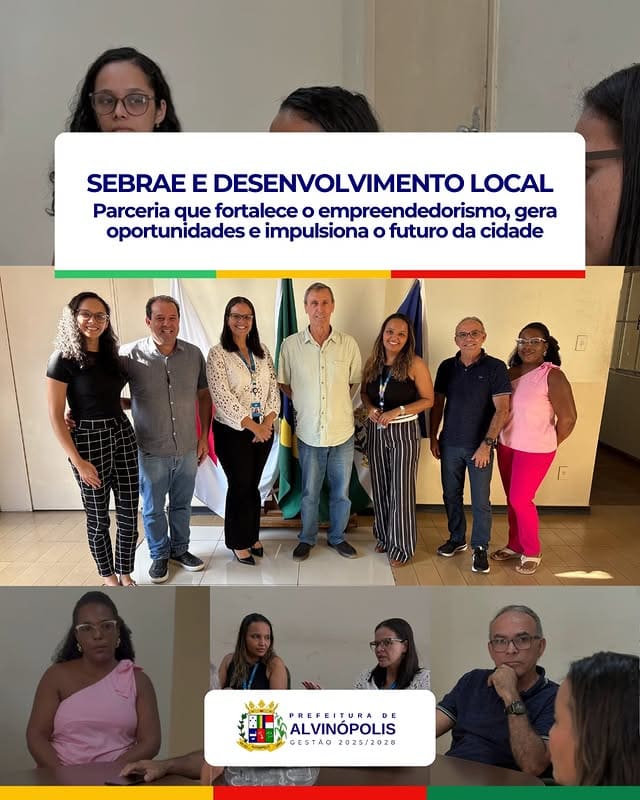 Alvinópolis recebe visita do Sebrae em encontro voltado ao fortalecimento do empreendedorismo e do desenvolvimento econômico local