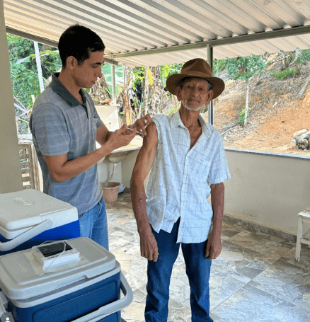 Miradouro amplia vacinação contra gripe e atende comunidades da zona rural
