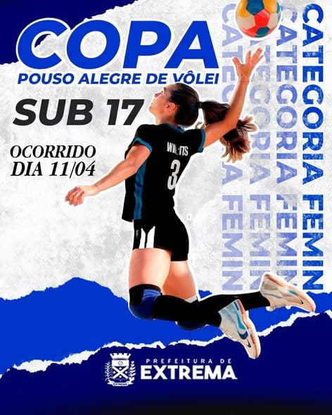 Extrema conquista 3º lugar na Copa Pouso Alegre de Vôlei Sub-17 feminino