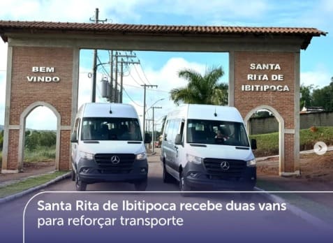 Santa Rita de Ibitipoca recebe duas novas vans e reforça estrutura do transporte municipal