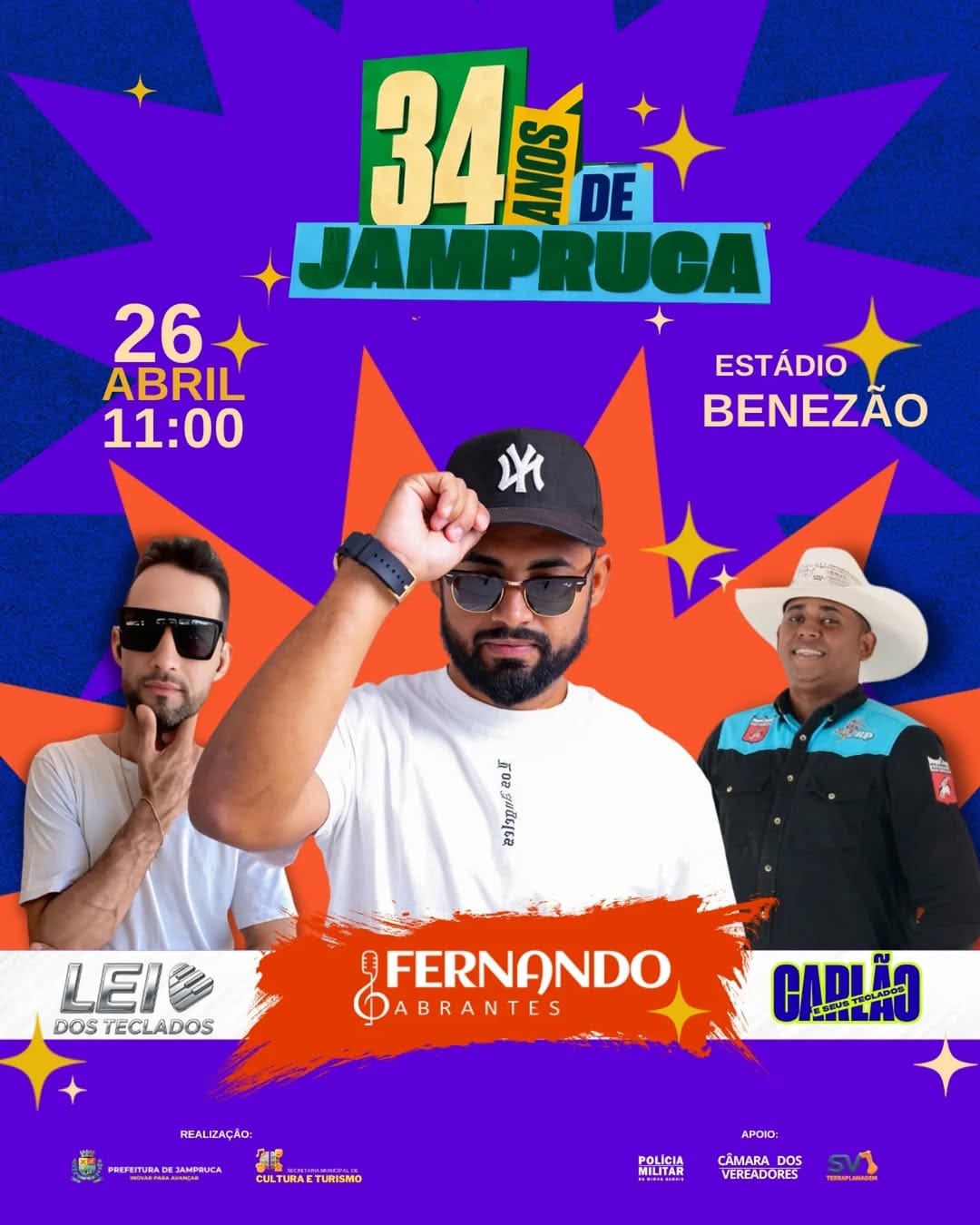 Jampruca celebra 34 anos de emancipação com festa popular no Estádio Benezão