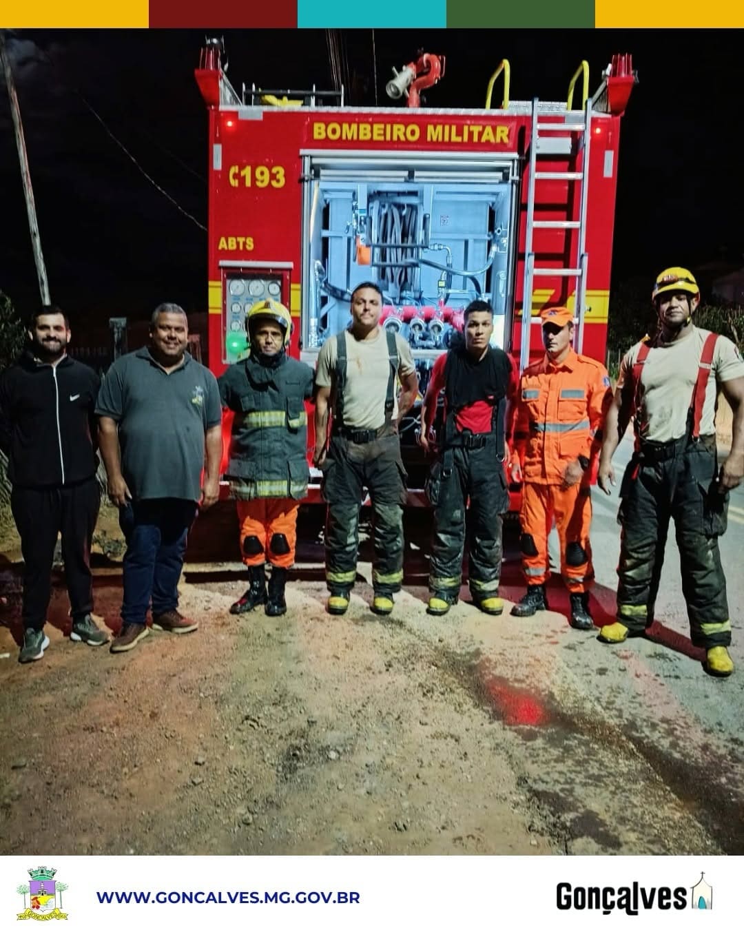 Gonçalves agradece apoio regional no combate ao incêndio na Serrinha