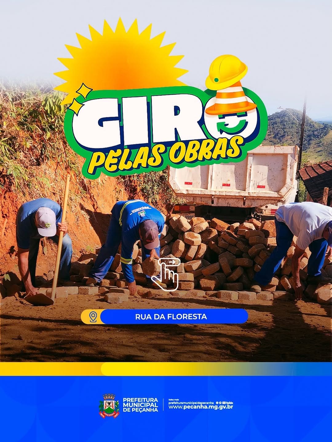 Peçanha acompanha avanço das obras na Rua da Floresta