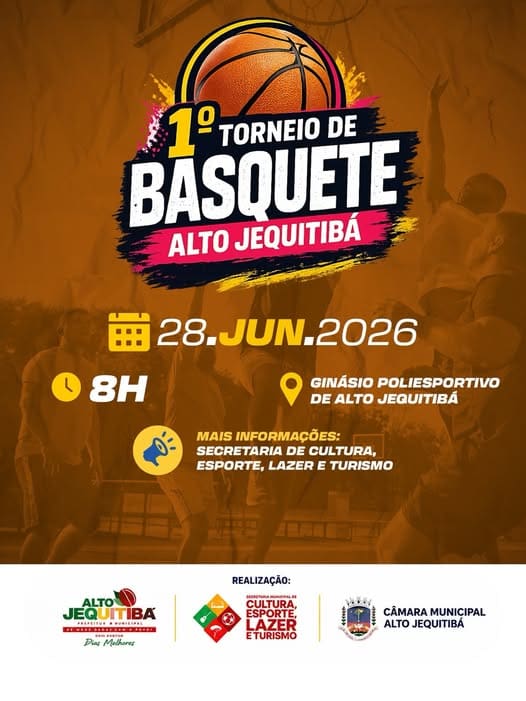 Alto Jequitibá realiza 1º Torneio de Basquete no dia 28 de junho