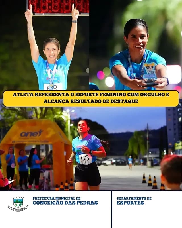 Atleta de Conceição das Pedras conquista primeiro lugar por categoria em corrida em Santa Rita do Sapucaí