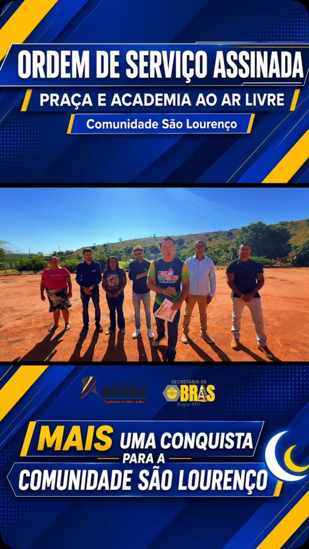 Bugre autoriza construção de praça e academia ao ar livre na Comunidade São Lourenço